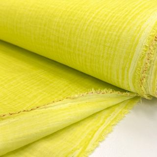 Podwójna gaza/muslin Vintage neon yellow