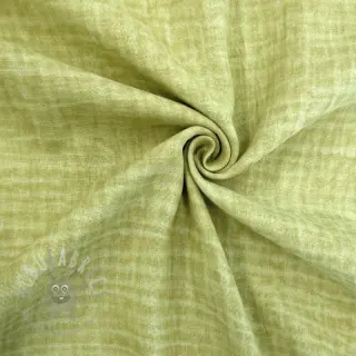 Muślin double gauze Vintage lime