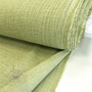 Muślin double gauze Vintage lime