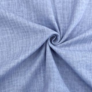 Podwójna gaza/muslin Vintage old blue
