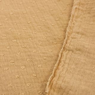 Podwójna gaza/muslin DOBBY camel