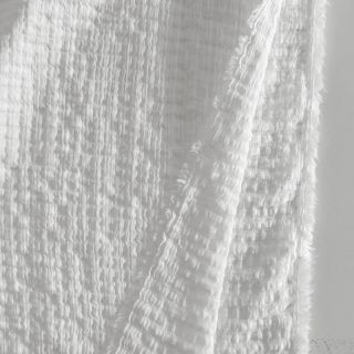 Bavlnená látka STRETCH Baby white