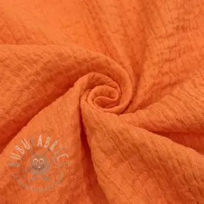 Bawełniana tkanina STRETCH Baby pomarańczowa