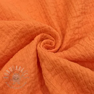 Bawełniana tkanina STRETCH Baby pomarańczowa