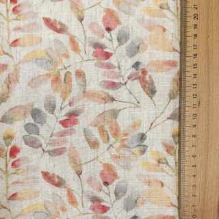 Wiskoza lniana Natural Lin Lissy pink digital print
