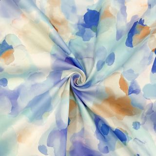 Tkanina bawełniana SATIN Niihau blue digital print