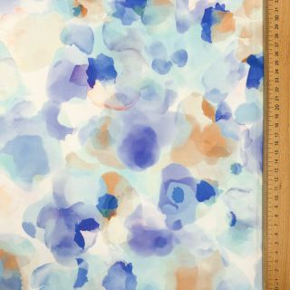 Tkanina bawełniana SATIN Niihau blue digital print