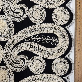 Bavlnená látka EMBROIDERY Anouk black
