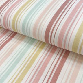 Podwójna gaza/muslin Beach Stripe red