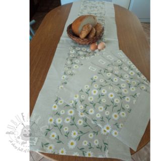 Tkanina dekoracyjna Linenlook Daisy sweet field