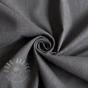 Bawełniana tkanina z lnem PREMIUM dark grey