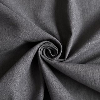 Bawełniana tkanina z lnem PREMIUM dark grey