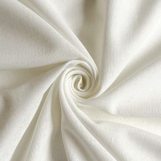 Bavlnená látka s ľanom PREMIUM off white