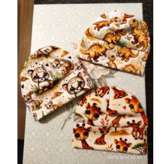 Dzianina Wildlife doll eyes design A digital print
