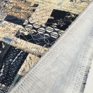 Bawełniana tkanina TWILL DENIM Mix print design A