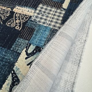 Tkanina bawełniana TWILL DENIM Mix print design B