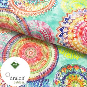 Tkanina ogrodowa teflonowa MANDALA WATERCOLOUR GREEN