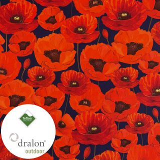 Tkanina dekoracyjna z powłoką teflonową POPPY GARDEN