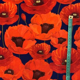 Dekoračná látka s teflonovou úpravou POPPY GARDEN