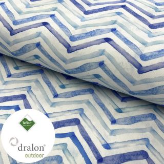 Dekoračná látka s teflonovou úpravou WATERCOLOUR ZIGZAG