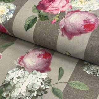 Tkanina dekoracyjna teflon Hydrangea Roses