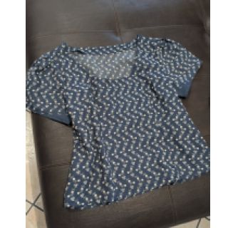 Bawełniana tkanina JEANS Embroidery dark blue