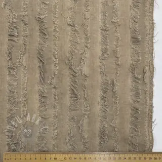 Bawełniana tkanina z lnem Vintage Fringe Stripe naturals