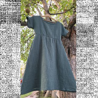 Muślin double gauze old green
