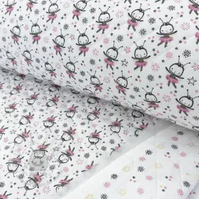 Bawełniana tkanina QUILTING Elisabetta różowa