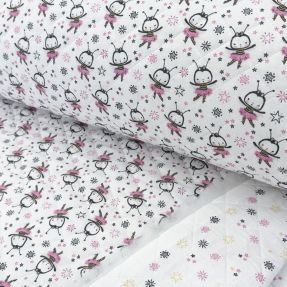 Tkanina bawełniana QUILTING Elisabetta różowa