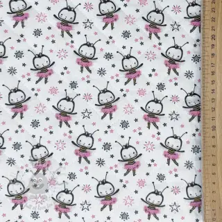 Bawełniana tkanina QUILTING Elisabetta różowa