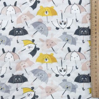 Tkanina bawełniana QUILTING Parapluie perłowa