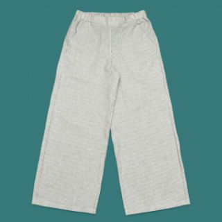 Len z bawełną Lira medium stripe beige