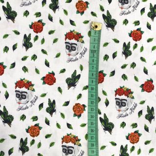 Tkanina bawełniana FRIDA Art rose digital print