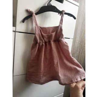Wiskoza z lnem CRINCLE old blush