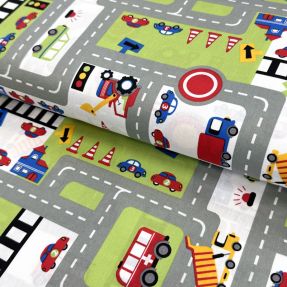 Bawełna Cars on the road design C