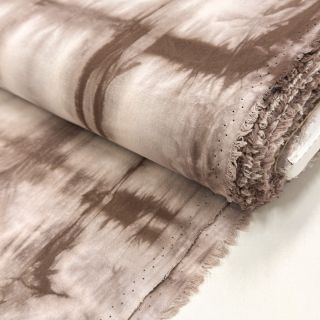 Bavlnená látka HAND TIE DYE mauve