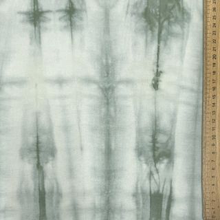 Bavlnená látka HAND TIE DYE dark old green