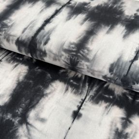 Bavlnená látka HAND TIE DYE black