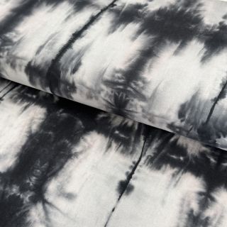 Bavlnená látka HAND TIE DYE black