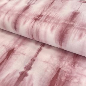 Bavlnená látka HAND TIE DYE dark old pink
