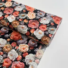 Wiskoza RAYON POPLIN Knitted design F digital print