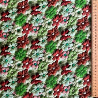Wiskoza RAYON POPLIN Knitted design E digital print