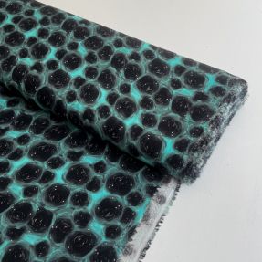 Viskóza RAYON POPLIN Black holes design C digital print