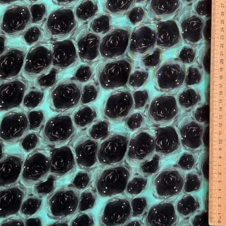 Viskóza RAYON POPLIN Black holes design C digital print