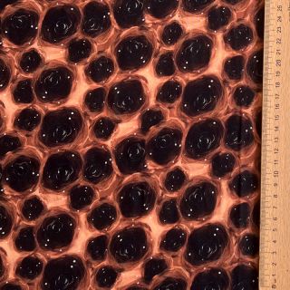 Viskóza RAYON POPLIN Black holes design B digital print