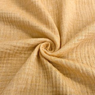 Double gaza/muslin MELANGE ochre