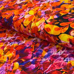 Úplet VISCOSE LYCRA HEAVY Watercolor Abstract design B digital print