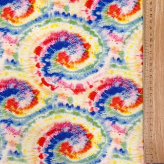 Dzianina VISCOSE LYCRA HEAVY Tie dye design A digital print