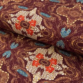Úplet VISCOSE LYCRA HEAVY Batik design A digital print
